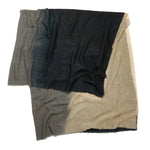 Charcoal Ombre Cashmere Scarf
