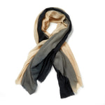 Charcoal Ombre Cashmere Scarf