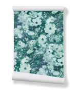 Friends & Anemones Green Wallpaper