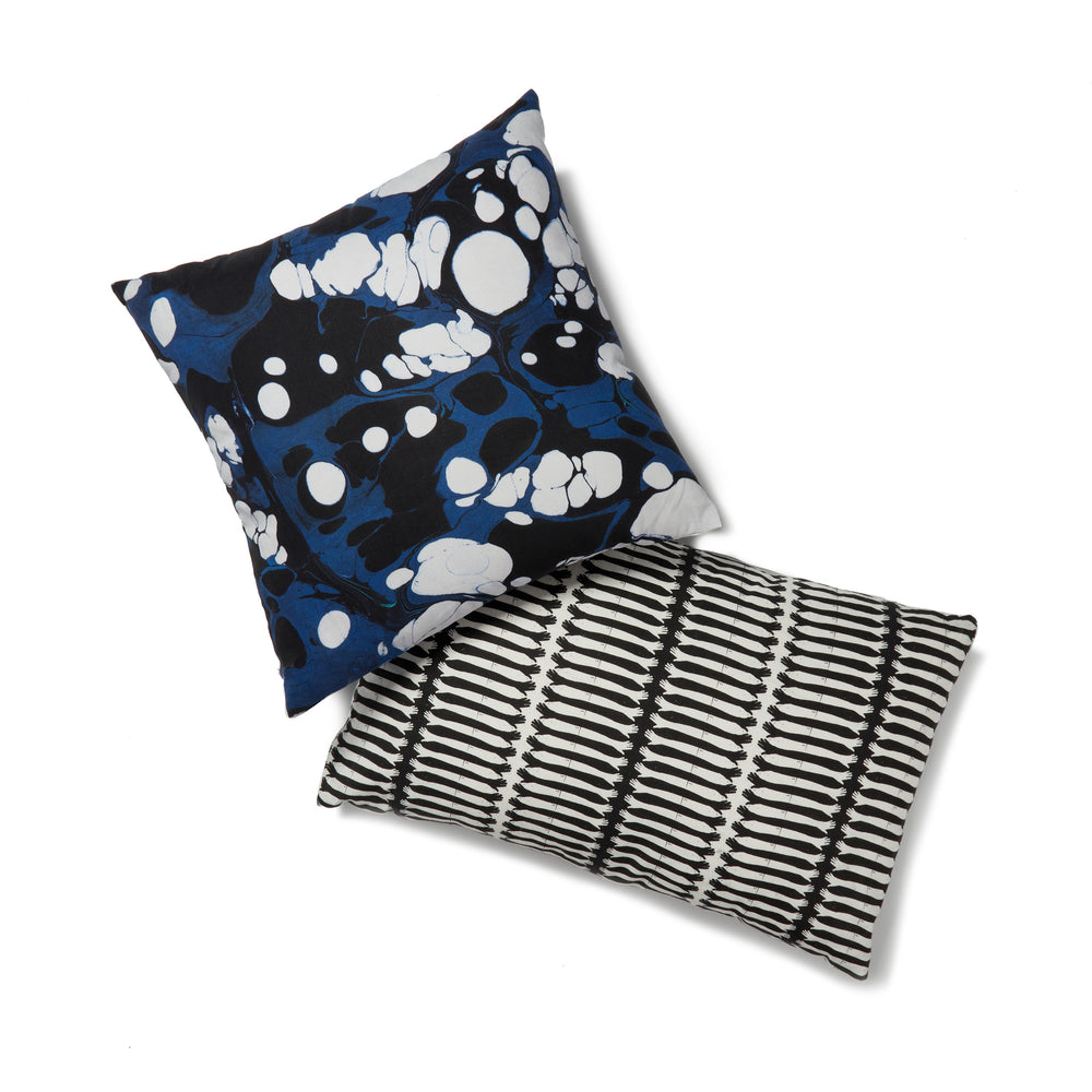 
            
                Load image into Gallery viewer, Marmorizzata Midnight Blue Fabric
            
        