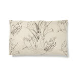 Blueprint Flower B&W Pillow