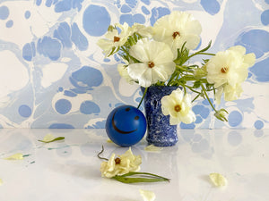 Marmorizzata Baby Blue Wallpaper