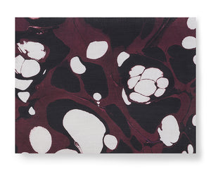 Marmorizzata Wine Fabric