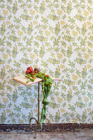 Old Oak Terra Verte Wallpaper
