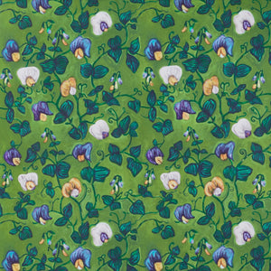 Sweet Pea Green Wallpaper