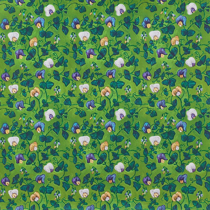 Sweet Pea Green Wallpaper