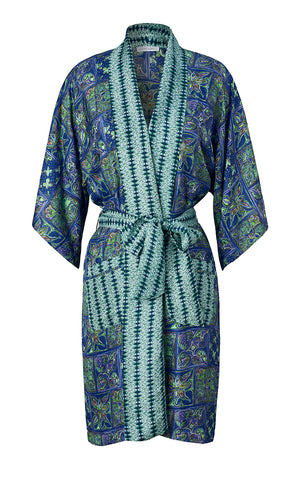 Silk Tunisian Tile Border Robe