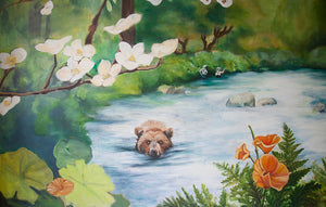 Northern California River Mural