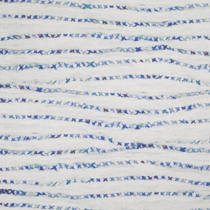 Blanket Blue & White Fabric