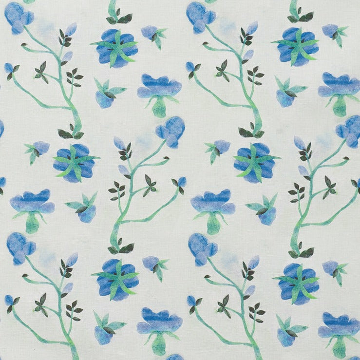 Dianthus Blueberry Fabric