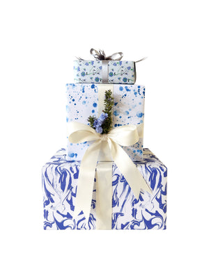 Dianthus Blue Wrapping Paper