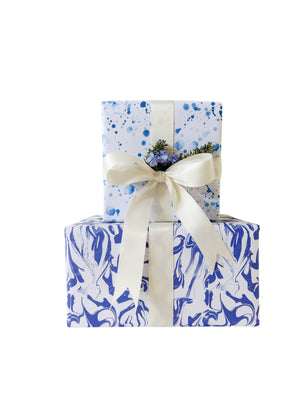 Splatter Blue Wrapping Paper – Stevie Howell