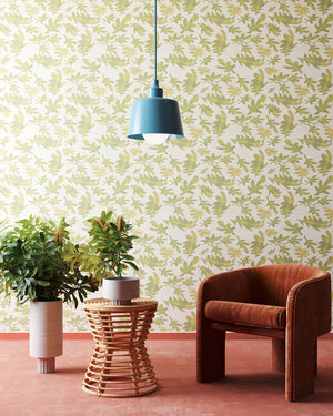 Old Oak Terra Verte Wallpaper
